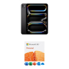 Apple 11" iPad Pro M4 Chip with Microsoft 365 Personal 1-Year License Standard Glass, 512GB, Wi-Fi Only, Space Black