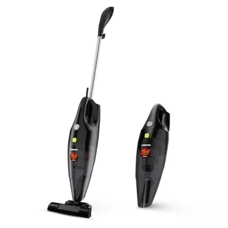 Nikai Vacuum Cleaner 0.8l 2 in 1 Stick and Hand Held 600w NVC320H1 Transparent Dust Cup Power Cord Wrap Washable Dust Bag Easy Carry Handle