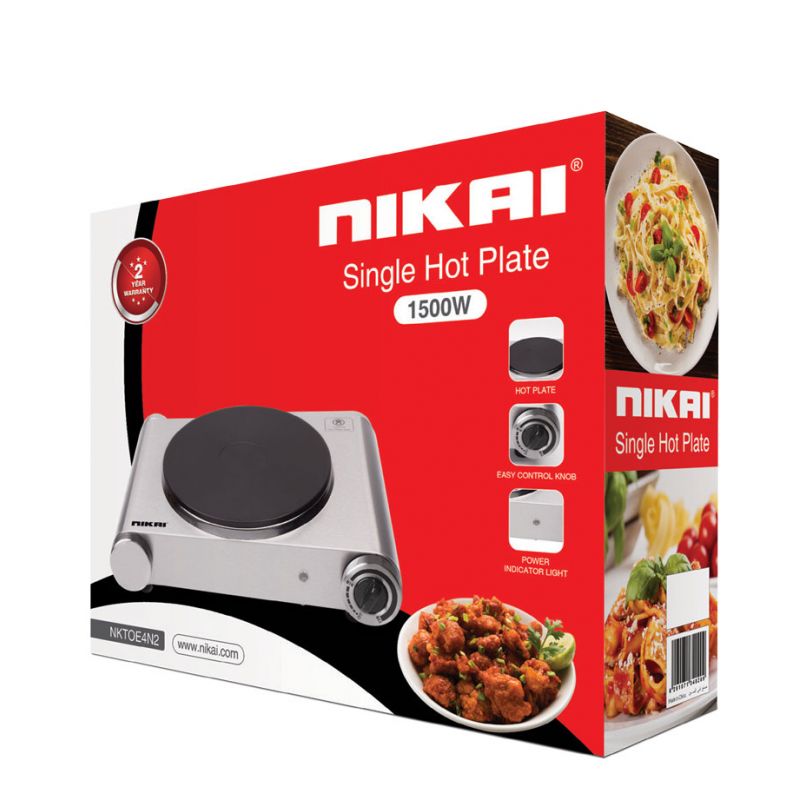 Nikai Hot Plate 188Mm Single Steel Body 1500W Nktoe4N2 Overheat Protection System Power Indicator Light Adjustable Thermostat Control 5 Nikai Hot Plate 188Mm Single Steel Body 1500W Nktoe4N2 Overheat Protection System Power Indicator Light Adjustable Thermostat Control