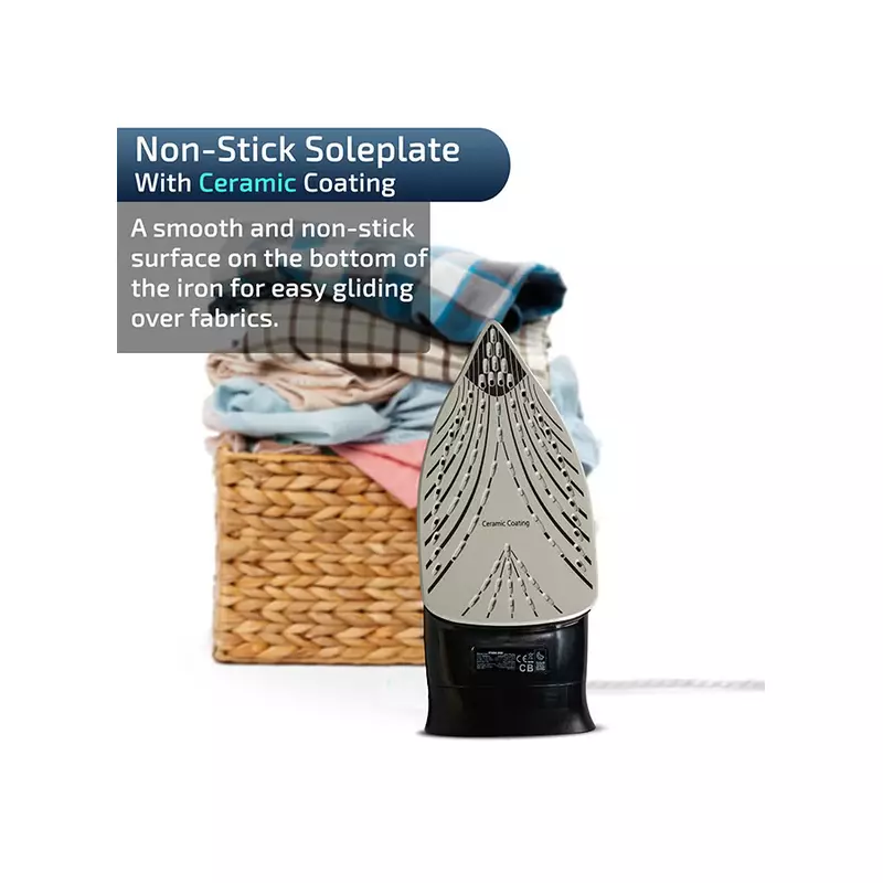 Nikai Steam Iron 320Ml Tank Dry And Spray Function 2200W Nsi808Cs Temperature Control Nano Ceramic Sole Plate Vertical Steam Function Indiator Light Powerful Burst System 2 Nikai Steam Iron 320Ml Tank Dry And Spray Function 2200W Nsi808Cs Temperature Control Nano Ceramic Sole Plate Vertical Steam Function Indiator Light Powerful Burst System