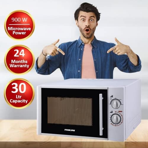 Nikai Microwave 30L Manual 5 Power Levels 900W Nmo3010M 35 Mins Timer Defrost Settings Cooking End Signal Pull Handle Door 4 Nikai Microwave 30L Manual 5 Power Levels 900W Nmo3010M 35 Mins Timer Defrost Settings Cooking End Signal Pull Handle Door