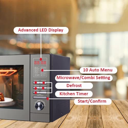 Nikai Microwave 25L Digital 5 Power Levels With Grill Function 900W Nmo250Mdg Defrost Settings Cooking End Signal 10 Auto Menus Mirror Finish Push Button Door 4 Nikai Microwave 25L Digital 5 Power Levels With Grill Function 900W Nmo250Mdg Defrost Settings Cooking End Signal 10 Auto Menus Mirror Finish Push Button Door