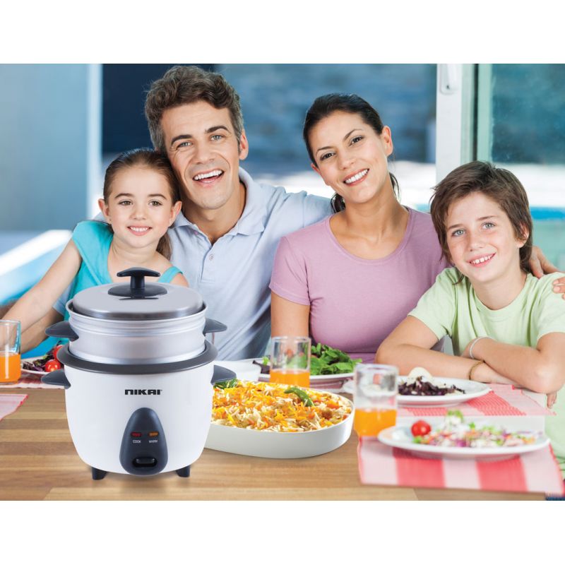 Nikai Rice Cooker 1L Keep Warm Function Teflon Coated Inner Pot 400W Nr701A Aluminum Steamer Detachable Power Cord Indicator Lights 3 Nikai Rice Cooker 1L Keep Warm Function Teflon Coated Inner Pot 400W Nr701A Aluminum Steamer Detachable Power Cord Indicator Lights