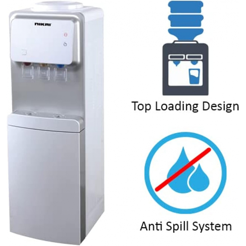 Nikai Water Dispenser 3 Taps Top Load With Cabinet Nwd1900C 3 Taps Hot Normal And Cold Compressor Cooling Anti Bacterial Design 4 Nikai Water Dispenser 3 Taps Top Load With Cabinet Nwd1900C 3 Taps Hot Normal And Cold Compressor Cooling Anti Bacterial Design