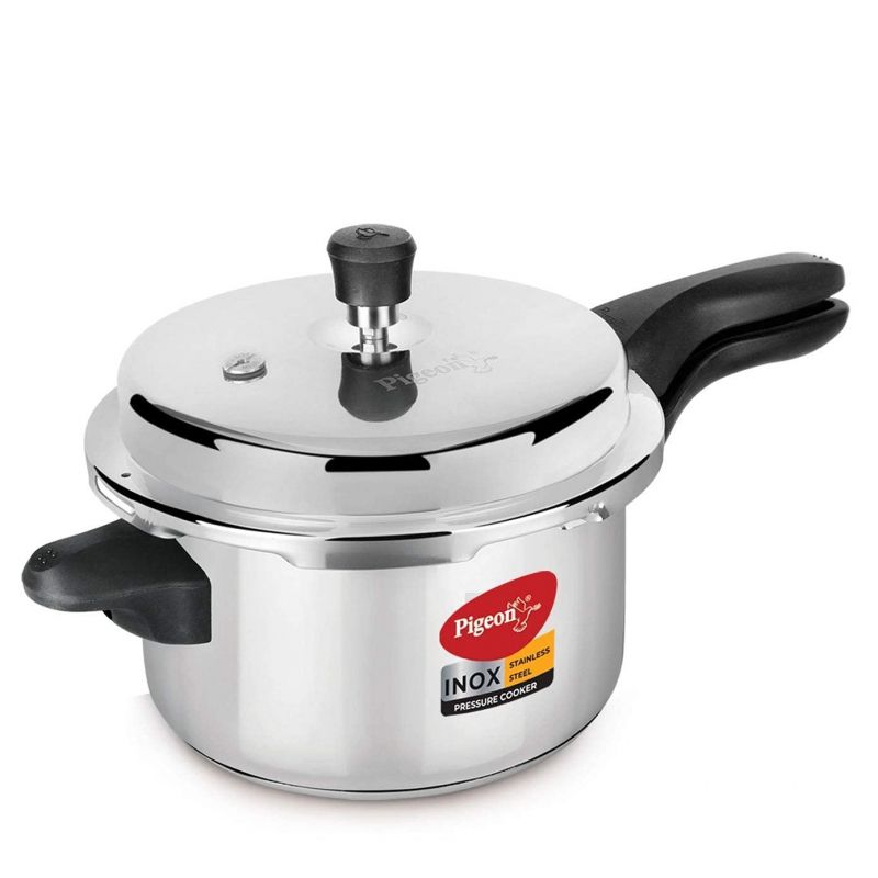 Pigeon Pressure Cooker 5L Deluxe Outer Lid Aluminium Sap 103 - Ergonomic Sturdy Handle Thermal Efficiency Special Alloy Safety Plug 5 Pigeon Pressure Cooker 5L Deluxe Outer Lid Aluminium Sap 103 - Ergonomic Sturdy Handle Thermal Efficiency Special Alloy Safety Plug