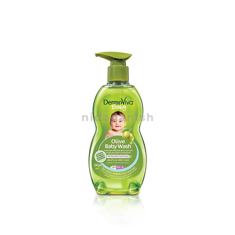 Dabur Dermoviva Baby Wash Olive Bath 200Ml 1 Dabur Dermoviva Baby Wash Olive Bath 200Ml - Set Of 3 Pcs