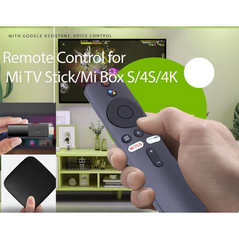 Lelukee Replacement Remote Control For Xiaomi Mi Tv Stick/Mi Box 4S 4K, Tv Stick With Bluetooth And Voice Control Compatible 5 Lelukee Replacement Remote Control For Xiaomi Mi Tv Stick/Mi Box 4S 4K, Tv Stick With Bluetooth And Voice Control Compatible