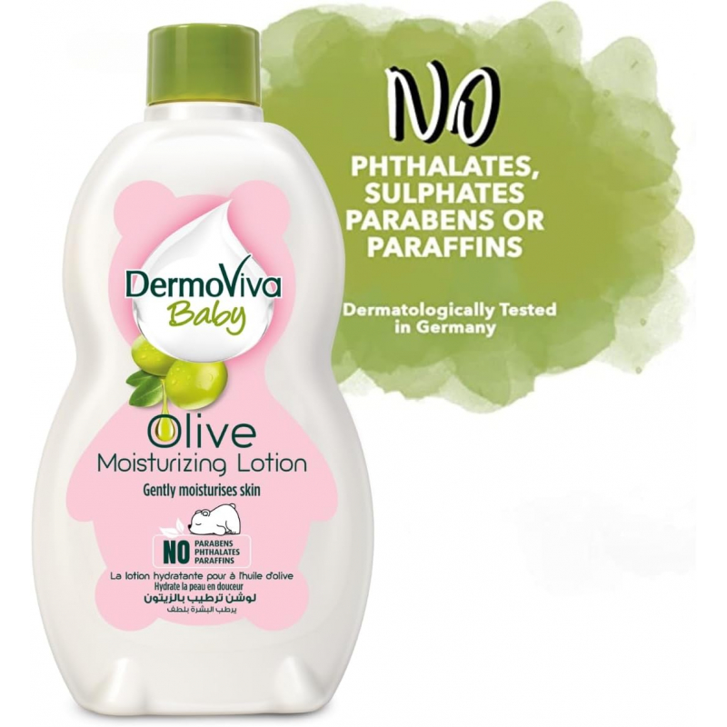 Dabur Dermoviva Baby Moisturizing Lotion With Virgin Olive Oil, No Harmful Ingredients 200Ml 4 Dabur Dermoviva Baby Moisturizing Lotion With Virgin Olive Oil, No Harmful Ingredients 200Ml - Set Of 6 Pcs