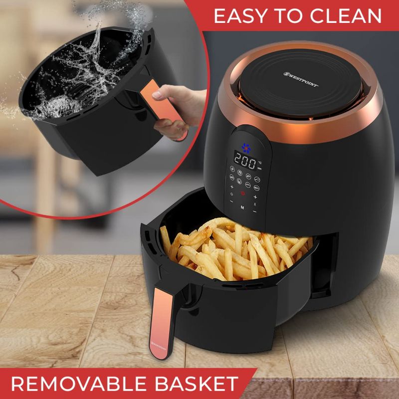 Westpoint Air Fryer With Digital Display 3.5L 1400W Wafy-351422.Dn 5 Westpoint Air Fryer With Digital Display 3.5L 1400W Wafy-351422.Dn