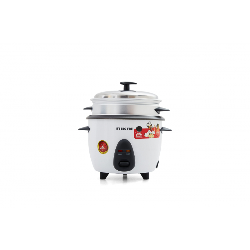 Nikai Rice Cooker 1L Keep Warm Function Teflon Coated Inner Pot 400W Nr701A Aluminum Steamer Detachable Power Cord Indicator Lights 7 Nikai Rice Cooker 1L Keep Warm Function Teflon Coated Inner Pot 400W Nr701A Aluminum Steamer Detachable Power Cord Indicator Lights