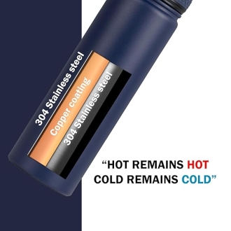 Pigeon Rush Thermos Flask 750ml Blue – Stainless Steel Sipper with Straw, Cleaner & Extra Cap Sap 16259