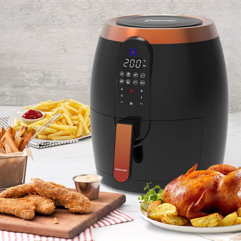 Westpoint Air Fryer With Digital Display 3.5L 1400W Wafy-351422.Dn 8 Westpoint Air Fryer With Digital Display 3.5L 1400W Wafy-351422.Dn