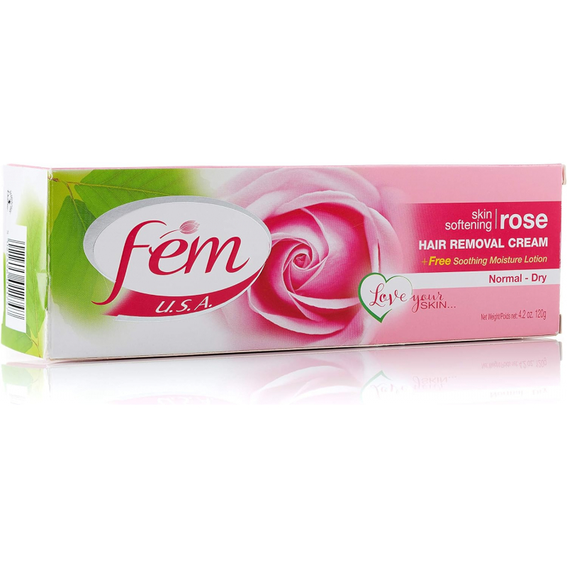 Dabur Fem Hair Removal Cream For Normal &Amp; Dry Skin 120G Rose 3 Dabur Fem Hair Removal Cream For Normal &Amp; Dry Skin 120G Rose - Set Of 3 Pcs