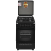 Westpoint Cooker 50x55cm, 3 Gas Burners, 1 Electric Plate with Electric Oven & Grill Black WCER5531E0N