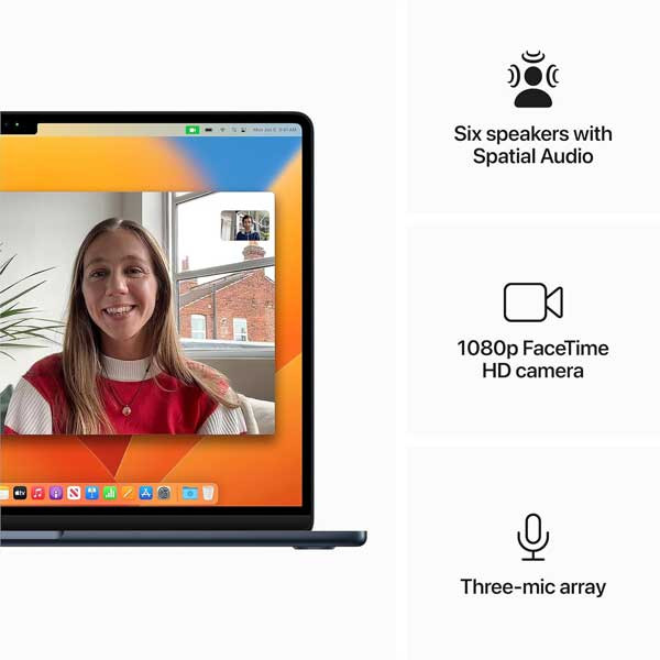 Apple 2023 Macbook Air M2 Chip, 15.3&Quot;, 8Gb Ram, 256Gb Ssd, 1080P Facetime Hd, Touch Id 4 Apple 2023 Macbook Air M2 Chip, 15.3&Quot;, 8Gb Ram, 256Gb Ssd, 1080P Facetime Hd, Touch Id