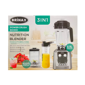 Brinax Blender 3.5L Multi-functional Stainless Steel Blades Powerful Motor 3-in-1 1800W BX300