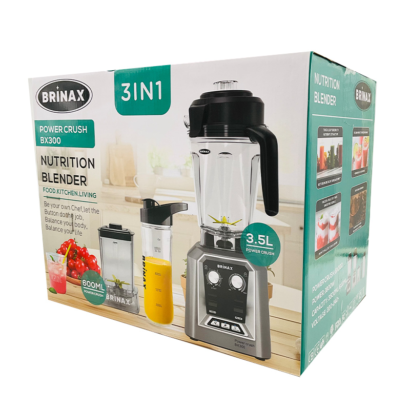 Brinax Blender 3.5L Multi-Functional Stainless Steel Blades Powerful Motor 3-In-1 1800W Bx300 3 Brinax Blender 3.5L Multi-Functional Stainless Steel Blades Powerful Motor 3-In-1 1800W Bx300