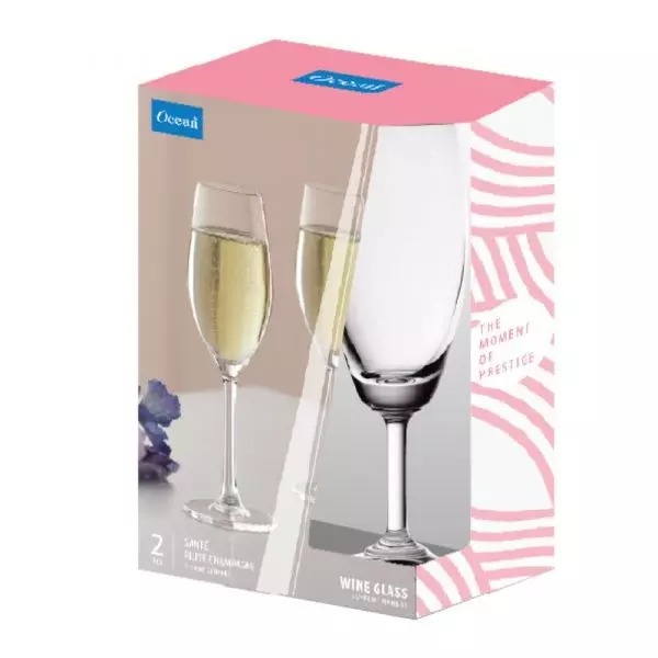 Ocean Wine Glass 2Pcs Sante Flute Champagne 210Ml Fine Rim 3026F0702G001 5 Ocean Wine Glass 2Pcs Sante Flute Champagne 210Ml Fine Rim 3026F0702G001