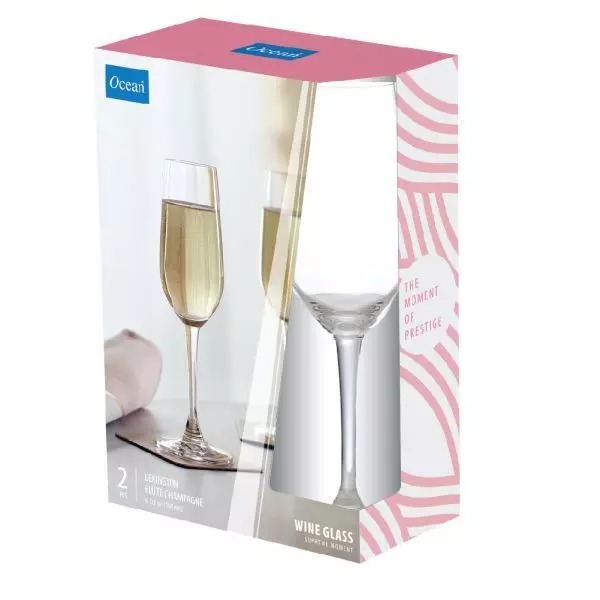 Ocean Wine Glass 2Pc Lexington Flute 185Ml Fine Rim Stemware 3019F0602G0001 5 Ocean Wine Glass 2Pc Lexington Flute 185Ml Fine Rim Stemware 3019F0602G0001