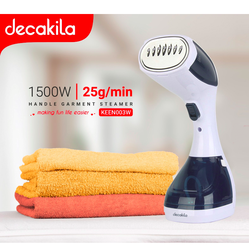 Decakila Garment Steamer 1500W Handle Portable And Foldable Handheld Garment Steamer, Fast Heat-Up, Steam Iron Fabric Wrinkle Remover Keen003W 3 Decakila Garment Steamer 1500W Handle Portable And Foldable Handheld Garment Steamer, Fast Heat-Up, Steam Iron Fabric Wrinkle Remover Keen003W