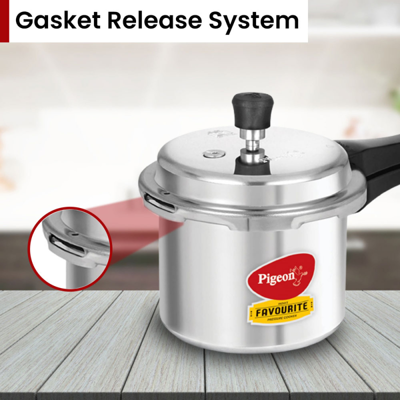 Pigeon Pressure Cooker 5L Deluxe Outer Lid Aluminium Sap 103 - Ergonomic Sturdy Handle Thermal Efficiency Special Alloy Safety Plug 9 Pigeon Pressure Cooker 5L Deluxe Outer Lid Aluminium Sap 103 - Ergonomic Sturdy Handle Thermal Efficiency Special Alloy Safety Plug