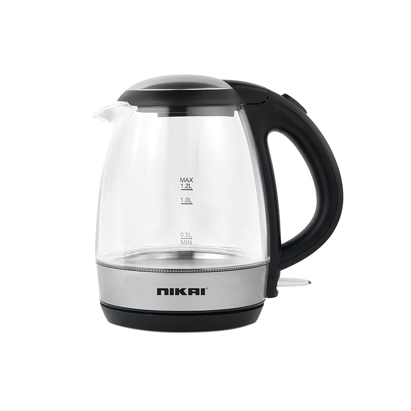 Nikai Jug Kettle 1.2L Glass With Filter 2200W Nk303G Filter With Boil Dry Protectiion Led Indicator Light With Sus 304 Grade Heating Plate 1 Nikai Jug Kettle 1.2L Glass With Filter 2200W Nk303G Filter With Boil Dry Protectiion Led Indicator Light With Sus 304 Grade Heating Plate