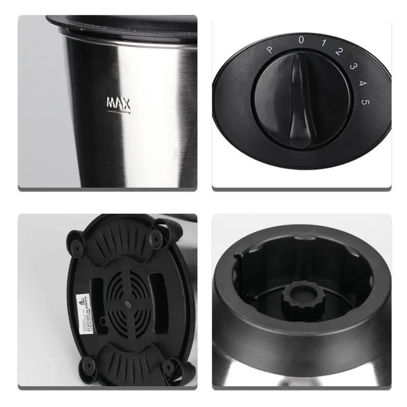 Raf Blender 1.5L Steel Jar 1000W With Mill, Strong Motor, 6 Blades, Overheat Protection R.300 5 Raf Blender 1.5L Steel Jar 1000W With Mill, Strong Motor, 6 Blades, Overheat Protection R.300