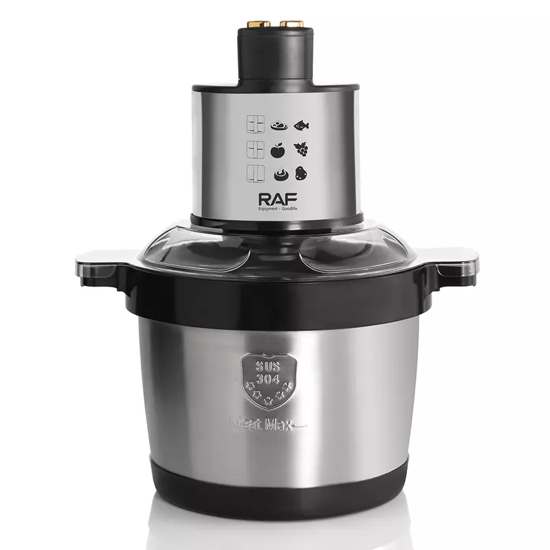 Raf Multifunction Electric Food Processor Chopper For Meat &Amp; Vegetables 6L R.7735 3 Raf Multifunction Electric Food Processor Chopper For Meat &Amp; Vegetables 6L R.7735