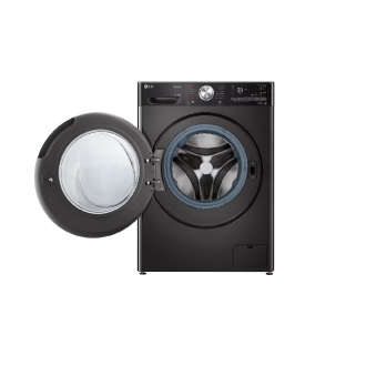 LG Washing Machine 12kg & 8kg Washer & Dryer, Front Load, AI DD, Steam, Chrome Rim, Glass Door, Smart Diagnosis, ThinQ Wi-Fi, Turbo Wash F4V9BDP2EE