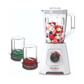 Moulinex Blendforce 2 Blender 1.5L with Grinder & Mill 600W LM423127