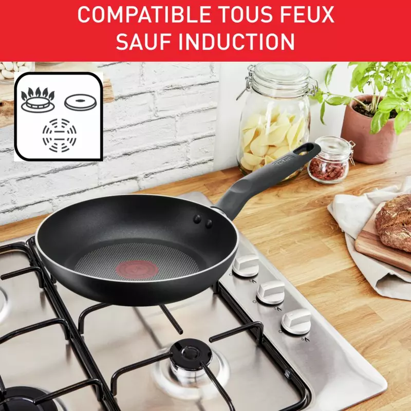 Tefal Super Cook Frypan 20Cm Non Electric B4590284 Aluminium Material With Heat Indicator Dishwasher Safe And Pfoa Safe 9 Tefal Super Cook Frypan 20Cm Non Electric B4590284 Aluminium Material With Heat Indicator Dishwasher Safe And Pfoa Safe