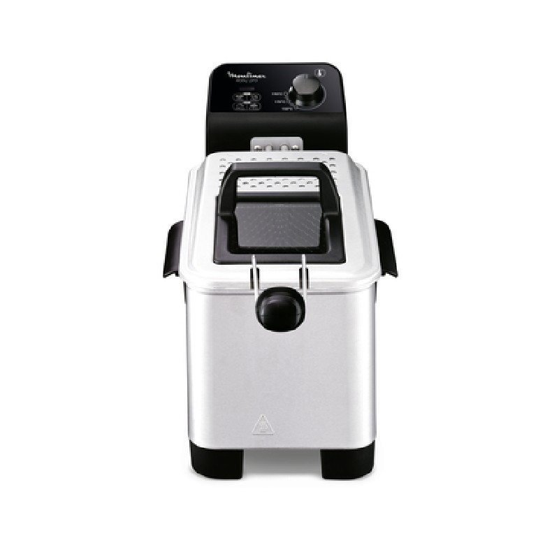 Moulinex Electric Fryer 3L,1.2 Kg, Steel Body, Semi-Pro Fryer With Cool Zone Technology, Adjustable Thermostat, Permanent Metallic Filter, Fast Heating System Am333027 1 Moulinex Electric Fryer 3L,1.2 Kg, Steel Body, Semi-Pro Fryer With Cool Zone Technology, Adjustable Thermostat, Permanent Metallic Filter, Fast Heating System Am333027