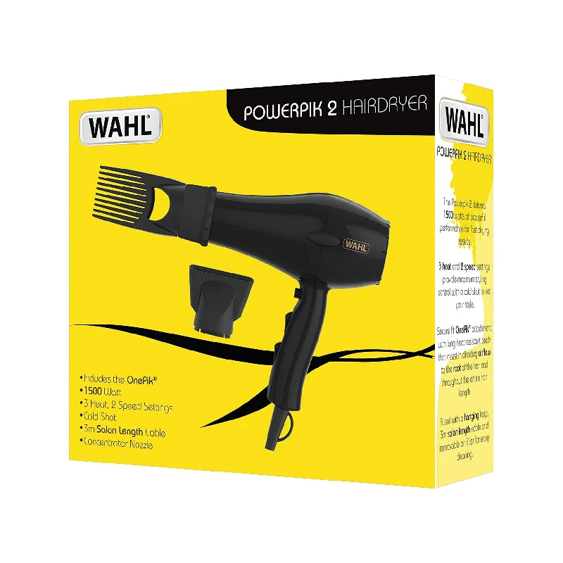 Wahl Pro Style Hair Dryer 1500W Powerpik 2 3026-984 2 Wahl Pro Style Hair Dryer 1500W Powerpik 2 3026-984
