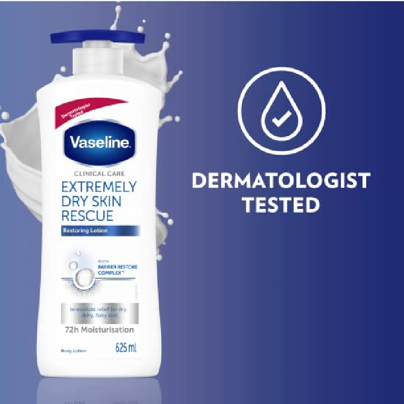 Vaseline Clinical Care Body Lotion Extremely Dry Skin Rescue 625Ml 4 Vaseline Clinical Care Body Lotion Extremely Dry Skin Rescue 625Ml - Set Of 3 Pcs