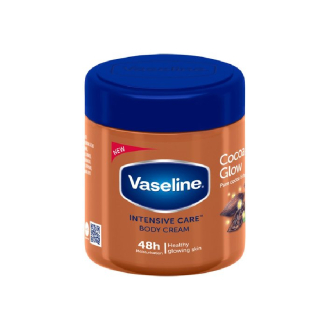 Vaseline Moisturizing Body Cream Cocoa Glow 400ml (Pack of 3pcs)