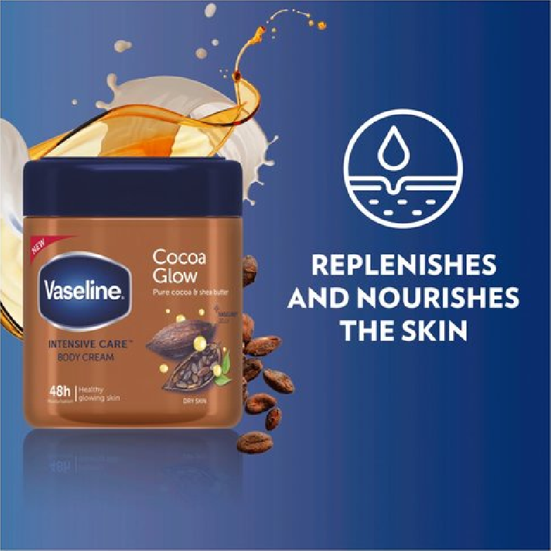 Vaseline Moisturizing Body Cream Cocoa Glow 400Ml (Pack Of 3Pcs) 4 Vaseline Moisturizing Body Cream Cocoa Glow 400Ml (Pack Of 3Pcs)