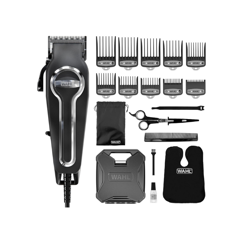 Wahl Corded Hair Clipper Elitepro Kit With Powerful And Durable Motor, Secure-Fit Premium Guide Combs 79602-027 3 Wahl Corded Hair Clipper Elitepro Kit With Powerful And Durable Motor, Secure-Fit Premium Guide Combs 79602-027