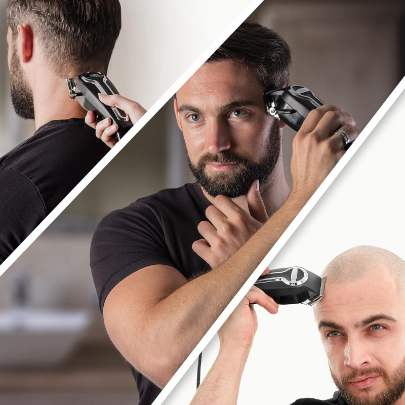 Wahl Corded Hair Clipper Elitepro Kit With Powerful And Durable Motor, Secure-Fit Premium Guide Combs 79602-027 7 Wahl Corded Hair Clipper Elitepro Kit With Powerful And Durable Motor, Secure-Fit Premium Guide Combs 79602-027