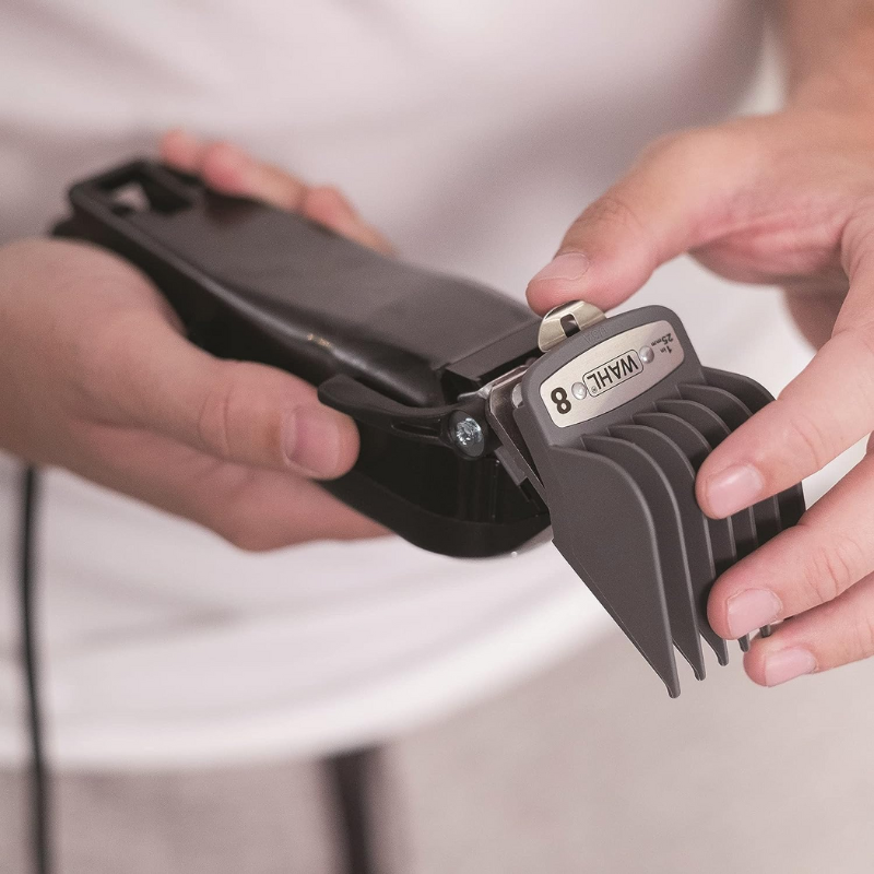 Wahl Corded Hair Clipper Elitepro Kit With Powerful And Durable Motor, Secure-Fit Premium Guide Combs 79602-027 9 Wahl Corded Hair Clipper Elitepro Kit With Powerful And Durable Motor, Secure-Fit Premium Guide Combs 79602-027