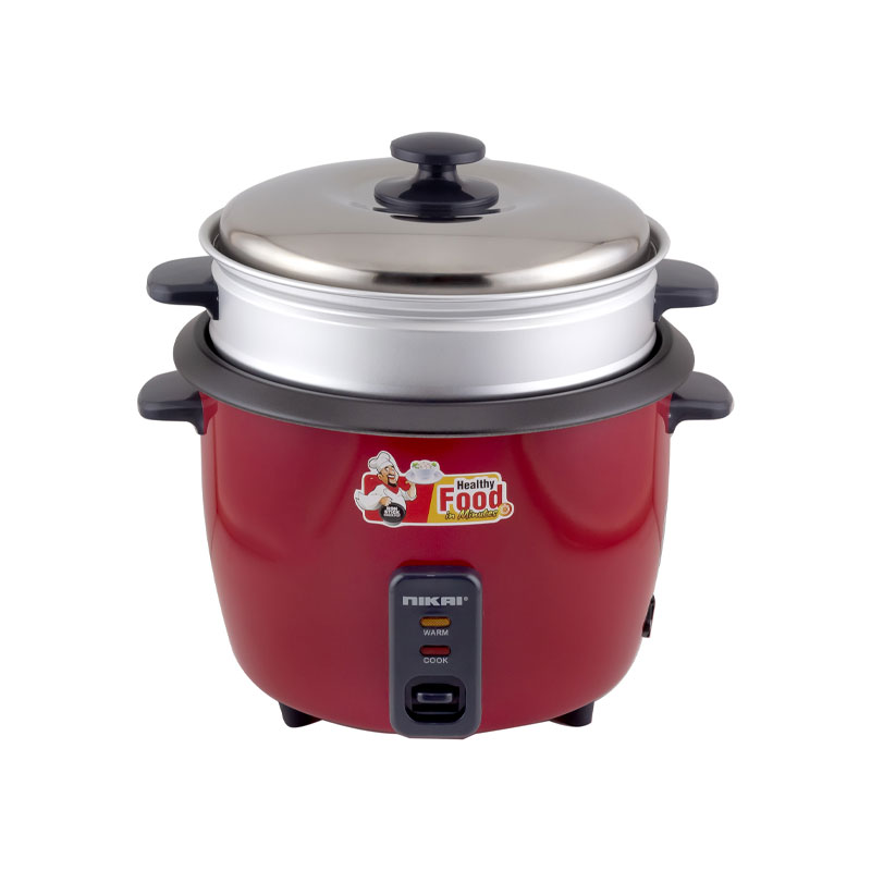 Nikai Rice Cooker 1.8L Keep Warm Function Teflon Coated Inner Pot 700W Nr672N1 Aluminum Steamer Detachable Power Cord Indicator Lights 1 Nikai Rice Cooker 1.8L Keep Warm Function Teflon Coated Inner Pot 700W Nr672N1 Aluminum Steamer Detachable Power Cord Indicator Lights