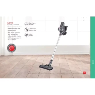 Nikai Vacuum Cleaner 25L Carry Handle with Blower Function 200W NVCR1X Metal Telescopic Tube With Sponge Filter Rotatable Wheels Rechargeble Vacuum Cleaner