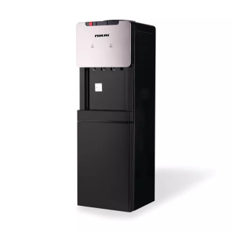 Nikai Water Dispenser 3 Taps Top Load With Refrigerator NWD777R 3 Taps Hot Normal And Cold Compressor Cooling Steel Tank Anti Bacterial Design