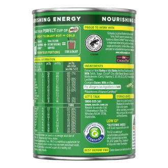 Nestle Milo Chocolate Milk Powder Active-Go, Low GI, Source of Protein, 8 Vitamins & Minerals, 200g Tin - Set of 3 Pcs