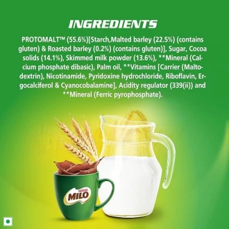 Nestle Milo Chocolate Milk Powder Active-Go, Low GI, Source of Protein, 8 Vitamins & Minerals, 100g Tin - Set of 3 Pcs