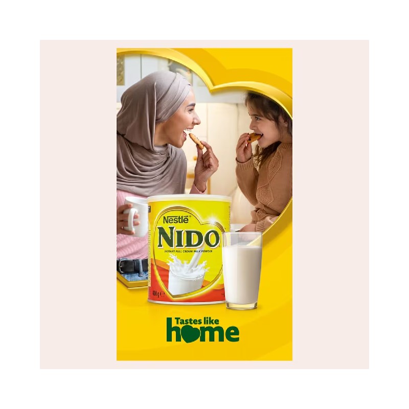 Nestle Nido Milk Powder, Fortified, Rich In Fiber, Immunity - Iron, Zinc, Vitamins A,C &Amp; D 900G Tin