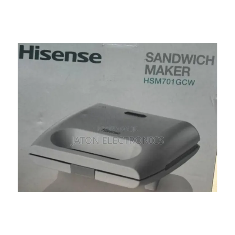 Hisense Sandwich Maker With Non-Stick Plates, 700 Watts Hsm701Gcw 2 Hisense Sandwich Maker With Non-Stick Plates, 700 Watts Hsm701Gcw