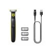 Philips 1 Blade Shaver/Trimmer, Rechargeable, Ni-MH Battery 8 Hours Recharge with a USB-A Cable, 45 Mins Runtime, 5 in 1 Adjustable Clip on Comb QP2724/10