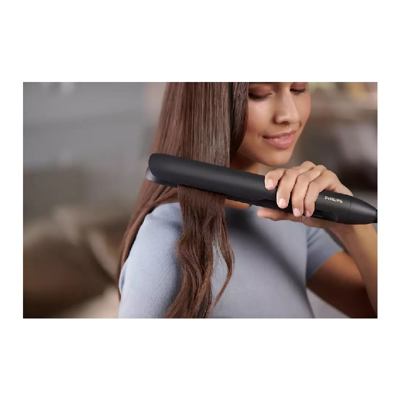 Philips Hair Straightener, Essential Hair Care Classic, 210C, On/Off, 25X105Mm Plate Size, Argan Oil Infused Ceramic Plates, Ptc Heater, Closing Lock, 60Sec. Instant Heat, Universal Voltage Bhs510