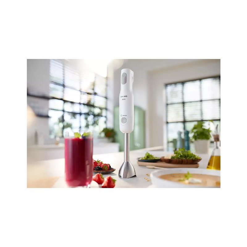 Philips Hand Blender 650W, 1 Compact Chopper Accessory, Promix Blending Technology 0.5L, 3 Pin With Metal Bar, White, Hr2535 4 Philips Hand Blender 650W, 1 Compact Chopper Accessory, Promix Blending Technology 0.5L, 3 Pin With Metal Bar, White, Hr2535