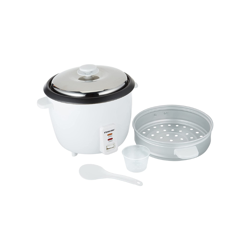 Nikai Rice Cooker 1.8L Keep Warm Function Teflon Coated Inner Pot 700W Nr672N1 Aluminum Steamer Detachable Power Cord Indicator Lights 4 Nikai Rice Cooker 1.8L Keep Warm Function Teflon Coated Inner Pot 700W Nr672N1 Aluminum Steamer Detachable Power Cord Indicator Lights